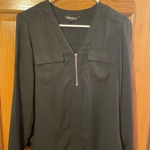 Black Express long sleeve blouse